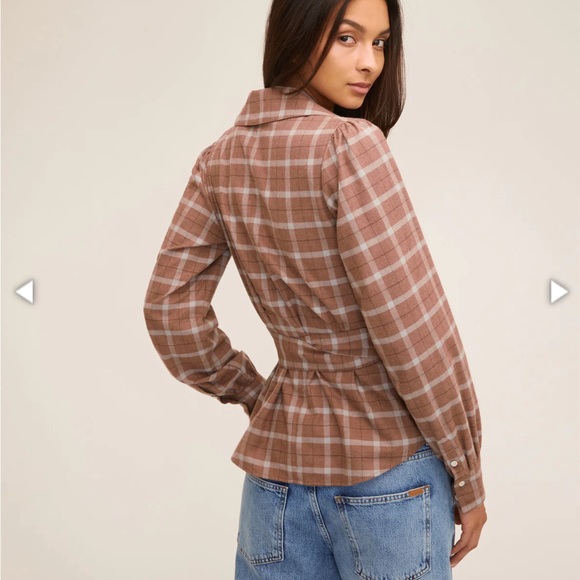 Marissa Webb Mia Lightweight Flannel Wrap Top - Picture 2 of 11